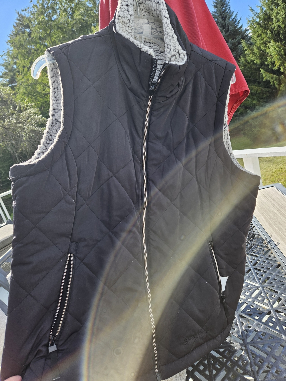 Free Country Womans Black Quilted Vest